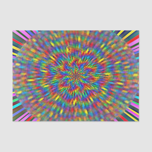 Papel De Seda Uma tintura floral do laço (Frente )