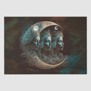 Papel De Seda Uma Tripla Deusa da Lua
