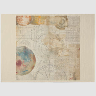 Papel De Seda Uma Vintage Esoteric Stars Series Design 3