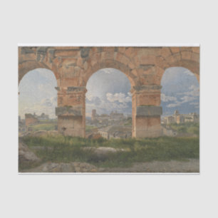 Papel De Seda Uma Vista através de Três Arcos do Coliseu