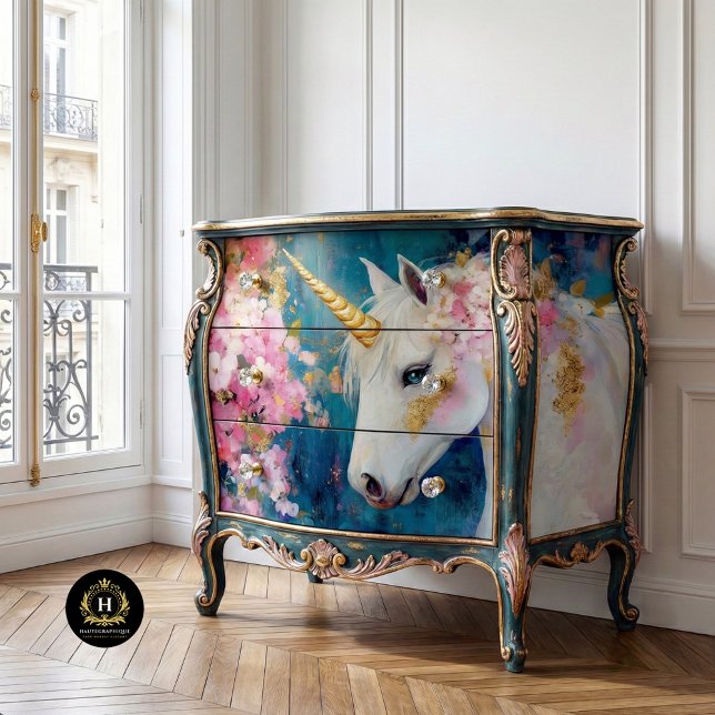 Papel De Seda Unicórnio Celestial Enfeitiçado Decoupage (Criador carregado)