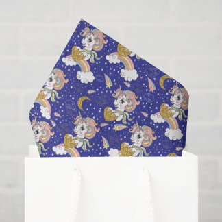 Papel De Seda Unicorns And Rainbows
