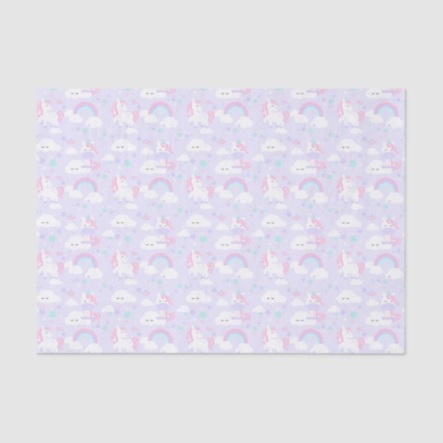 Papel De Seda Unicorns & Rainbows (Frente )