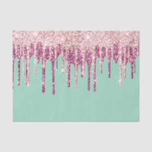 Papel De Seda Unidades de brilho do Sorvete Blush Rosa Mint