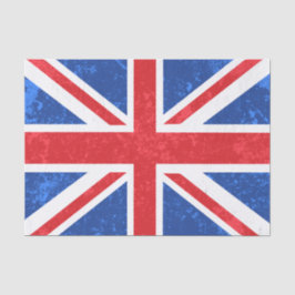 Papel De Seda Union Jack, vermelho e azul
