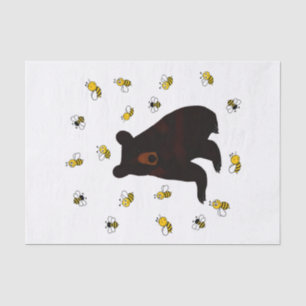 Papel De Seda Urso de Abelhas de Mel Pequeno