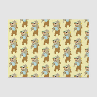 Papel De Seda Urso de Carregando do Urso Yogi