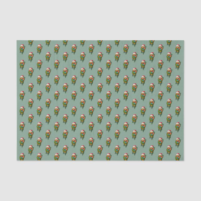 Papel De Seda Urso de Natal (Frente )