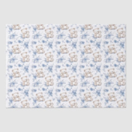 Papel De Seda Urso e chá de fraldas de Bebê
