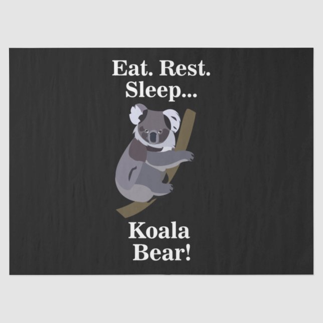 Papel De Seda Urso Koala Engraçado (Frente )