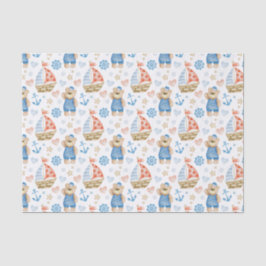 Papel De Seda Urso Navegador Náutico de Embarcação Navegável