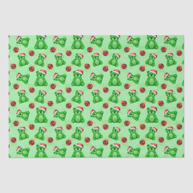 Papel De Seda Ursos de Teddy de Natal Bonitos (Frente )
