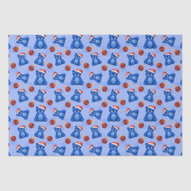 Papel De Seda Ursos de Teddy de Natal Bonitos (Frente )