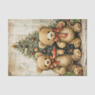 Papel De Seda Ursos de Teddy De Natal Incrivelmente Adoráveis