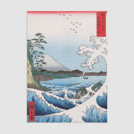 Papel De Seda Utagawa Hiroshige - Mar ao largo de Satta, Provínc