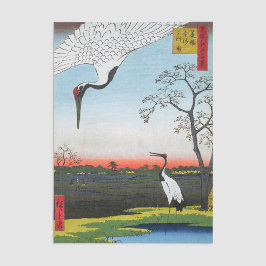 Papel De Seda Utagawa Hiroshige - Minowa, Kanasugi, Mikawashima