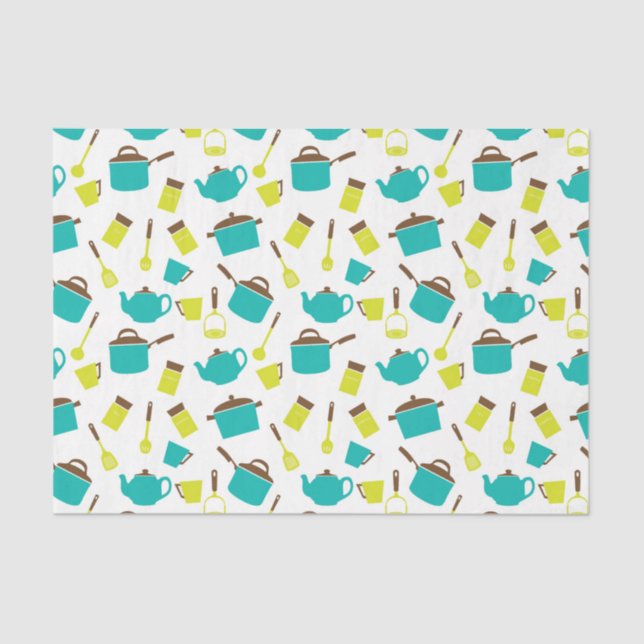 Papel De Seda Utensílios Coloridos de Cozinha, Dissociação (Frente )