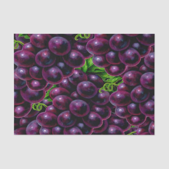 Papel De Seda Uvas de vinho (Frente )