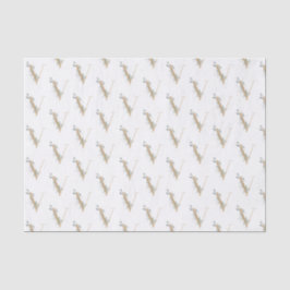 Papel De Seda V Monograma de Tecido Floral