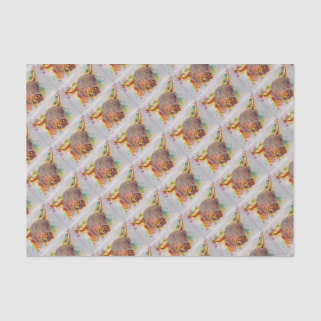 Papel De Seda Vaca das montanhas (Frente )