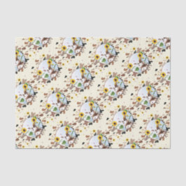 Papel De Seda Vaca Fazenda de girassol