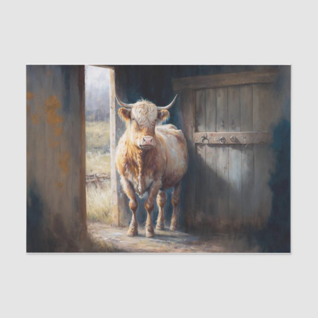 Papel De Seda Vaca Highland (Frente )