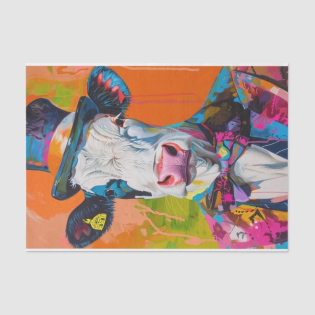 Papel De Seda Vaca Mania1 (Frente )