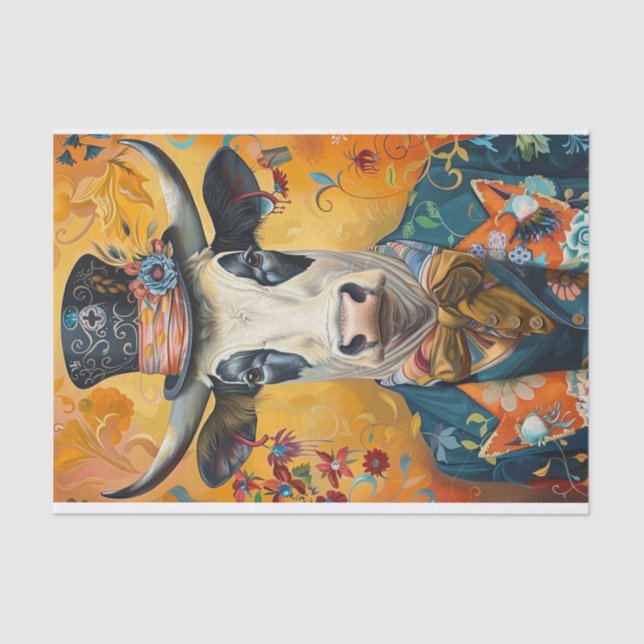 Papel De Seda Vaca Mania16 (Frente )