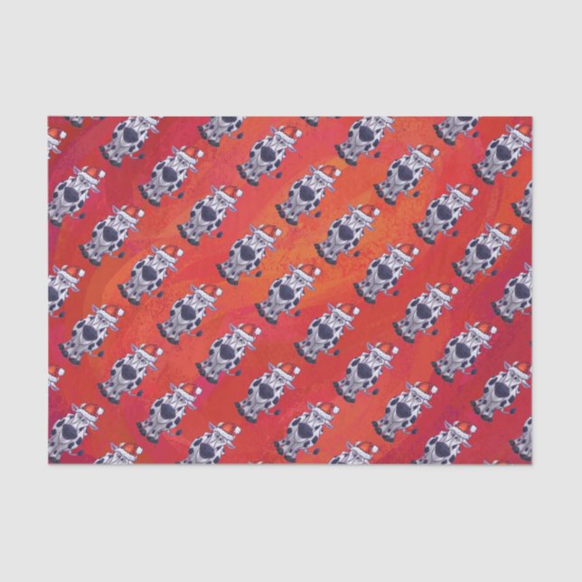 Papel De Seda Vaca Natal (Frente )