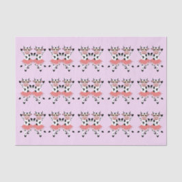 Papel De Seda Vacas dançantes bonitas e engraçadas