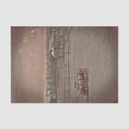 Papel De Seda Vagão de Fazenda Russo do País de Vintagem Ocident