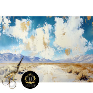 Papel De Seda Vale da Morte Deserto Califórnia Viagem Decoupage