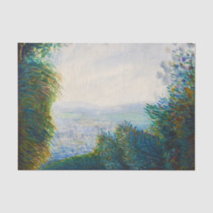 Papel De Seda Vale de Auvers no Rio Oise Renoir