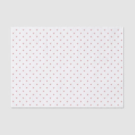 Papel De Seda Valentine’s Day Girly Soft Red Heart Pattern