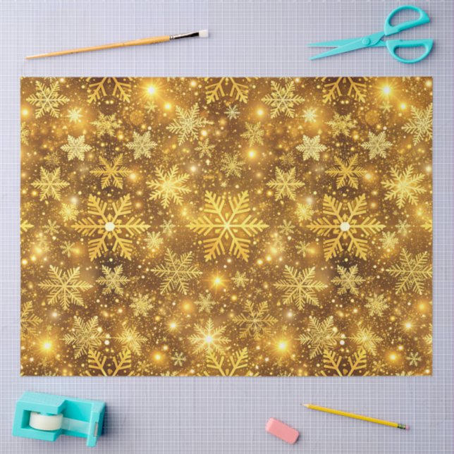Papel De Seda Valsa de Natal Luminosa (Arte )