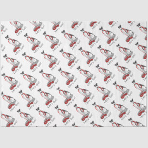 Papel De Seda Vamos! (caminhada) Cachorro Greyhound (branco pret
