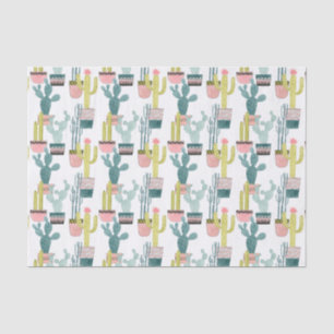 Papel De Seda Vamos Taco Sobre Amor Padrão Cactus