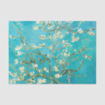 Papel De Seda VAN GOGH Almond Blossoms<br><div class="desc">"van gogh",  vincent,  "almond blossoms",  flores,  "famosa pintura",  vintage,  "belas artes",  floral,  azul</div>