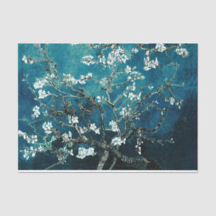 Papel De Seda Van Gogh Almond Blossoms Dark Teal