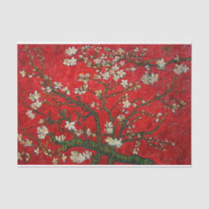 Papel De Seda Van Gogh Almond Blossoms Red