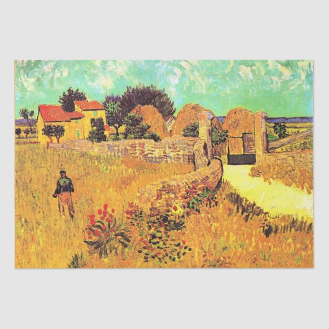 Papel De Seda Van Gogh - Farmhouse in Provence (Frente )