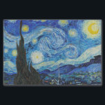 Papel De Seda Van Gogh Starry Night. Impressionismo arte de vint<br><div class="desc">Papel de tecido "A Noite Estrelada" de Van Gogh.</div>