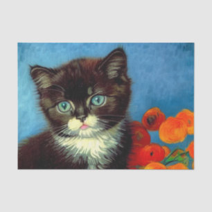 Papel De Seda Van Gogh Tuxedo Cat
