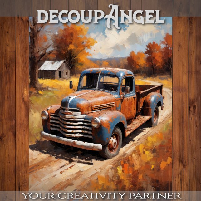 Papel De Seda Van no final do trabalho - Decoupage - (Criador carregado)