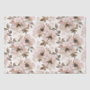 Papel De Seda Vaqueira Floral do Sudoeste Rosa Castanho
