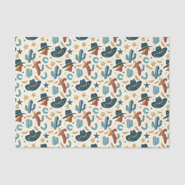 Papel De Seda Vaqueiro Ocidental do legal País (Frente )