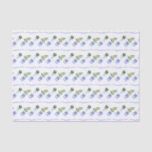 Papel De Seda Variável de Árvore Laranja de Quarela