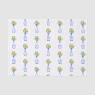 Papel De Seda Variável de Árvore Laranja de Quarela