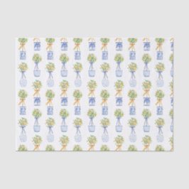 Papel De Seda Variável de Árvore Laranja de Quarela