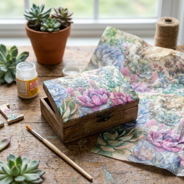 Papel De Seda Variedade de Suculentas (Criador carregado)